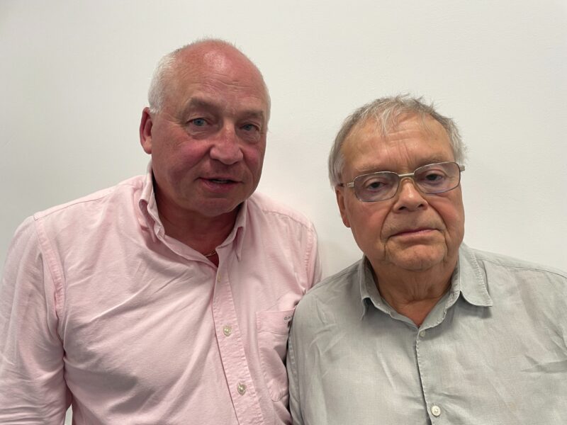 Cllr Peter Moult (Left) and Cllr John Legrys (right)