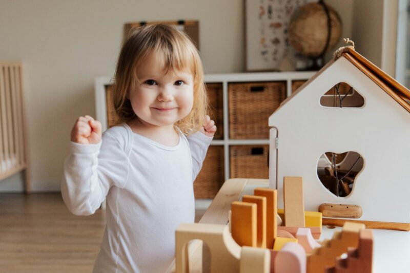 A child playing in a nursery. Photo by Tatiana Syrikova
