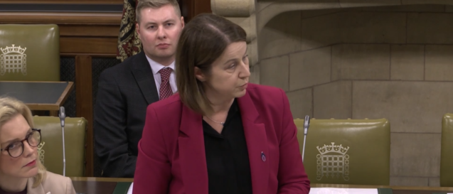 Amanda Hack MP speaking in Westminster Hall