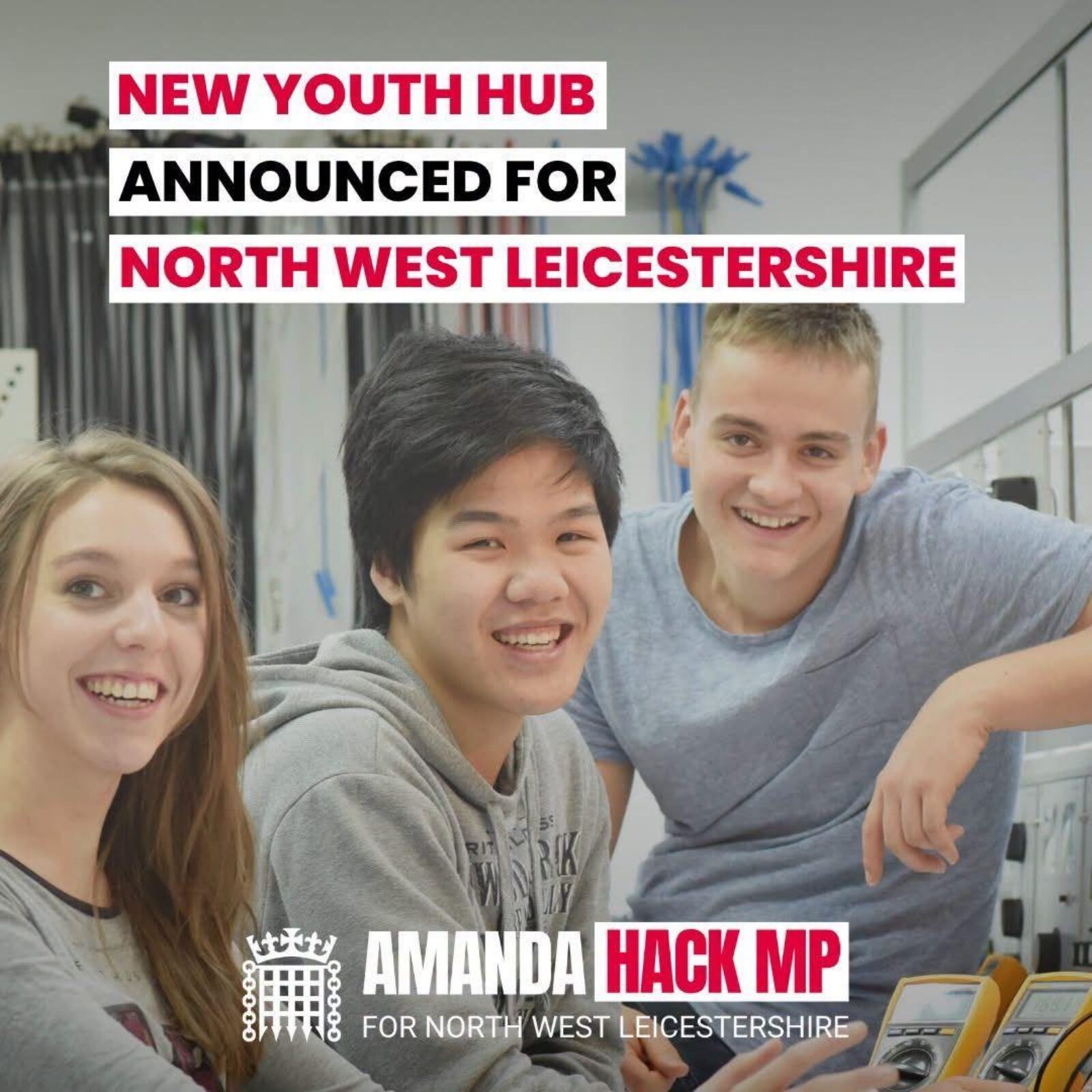 Apprentices celebrate New Youth Hub for NWLeics