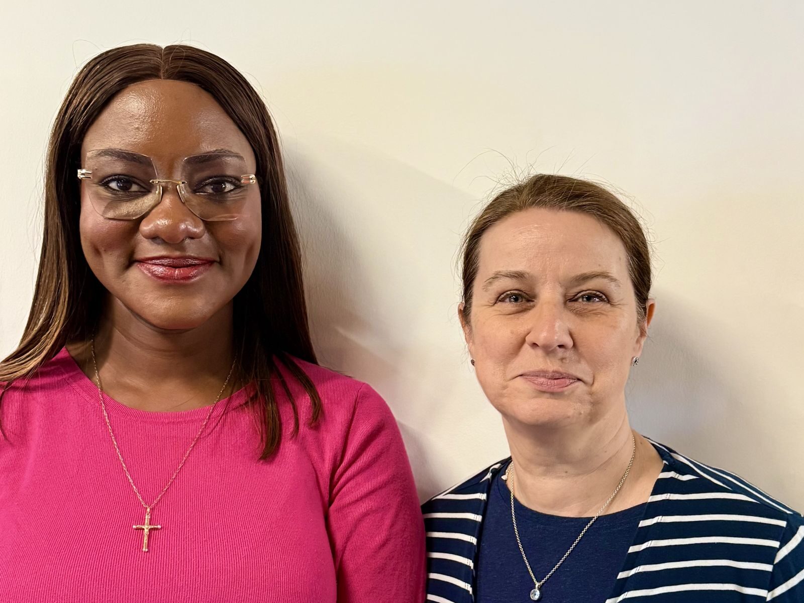 L to R: Cllr Damilola Ojuri and Amanda Hack MP